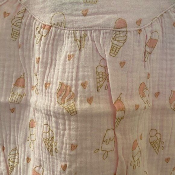 Mud Pie Baby Girls My First Birthday Ice Cream Romper Bib Size 9-12 Months NWT - Picture 4 of 6